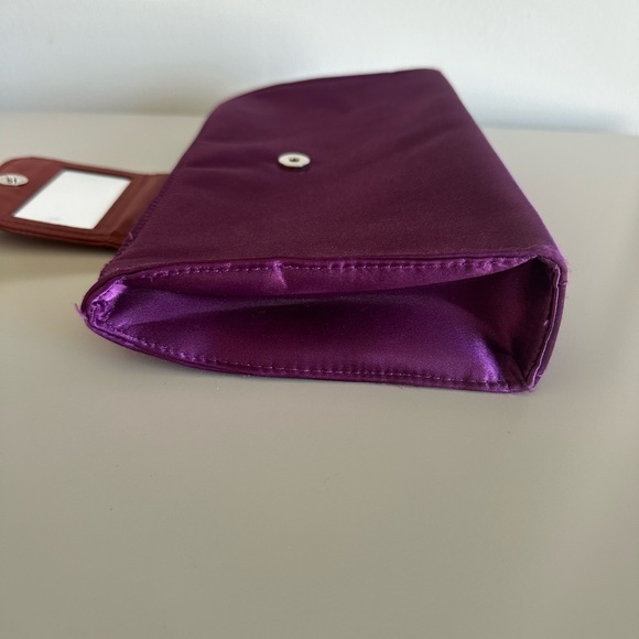 Saint Laurent YSL Clutch Bag Cosmetic Pochette Trousse Satin Makeup pouch purse - Picture 7 of 15